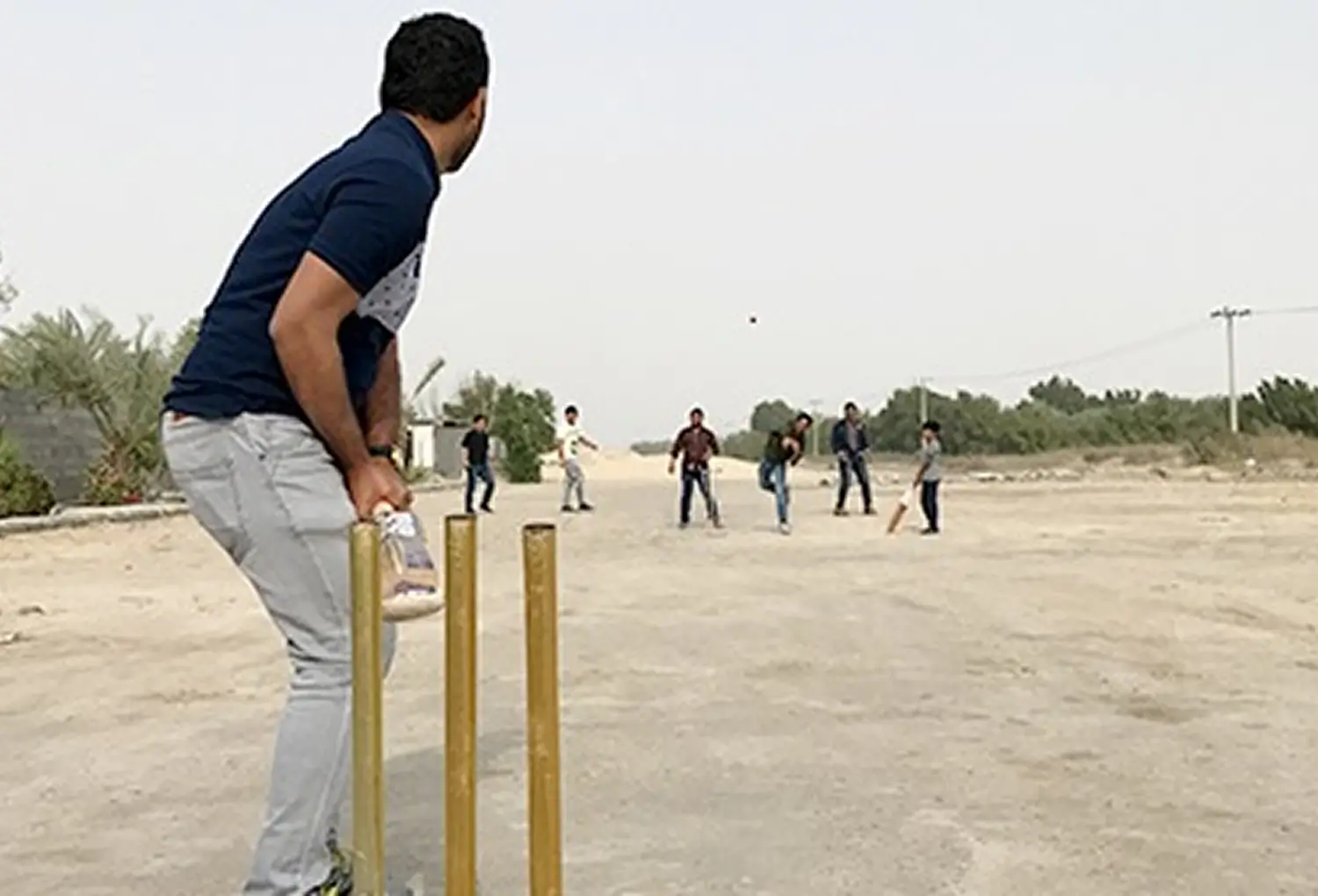GBS Team playing cricket