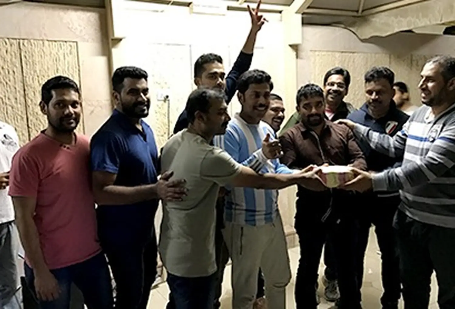 Winners receiving award from Chairman